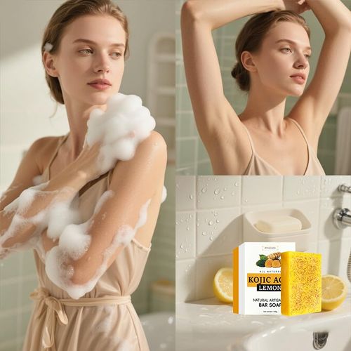 2PCS Turmeric Soap - Natural Kojic Acid Soap for Skin Care - Body  and Face Kojic Acid Soap Original - Handmade Tumeric Soap for Smooth Skin, Moisturizing (200g (Pack of 2))