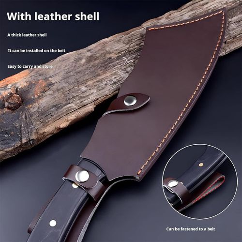 Handmade Dragon Knife Kitchen Chef's Butcher Knife Bone Meat Cleaver Chopping