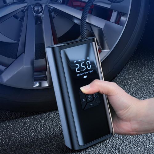 Tire Pressure Inflator Pump – Digital Air Pump, Portable Digital Tire Pressure Pump | Car Air Pump with Preset Tire Pressure Function, Car Tire Digital Air Compressor, Preset