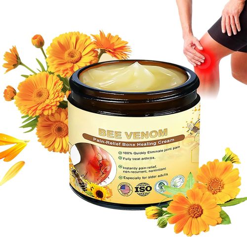 Bee Venom Cream, Bee Venom Pain Relief Bone Healing Cream, Bee Venom Treatment Cream, Bee Venom Cream for Arthritis, Bee Venom Cream, for Back, Neck, Hands, Knee (1 PCS)