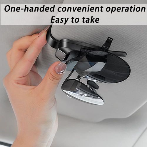 Sunglasses Holder for Car,Multifunctional Car Glasses Holder Fashion Car Accessories Interior, Black