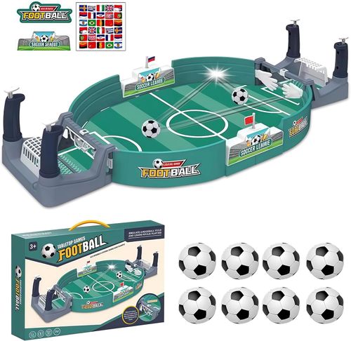 Kids Interactive Table Football, Mini Table Football Table with 6 Balls, Kids Gift for Boys and Girls, Table Football Table for Family Party, Birthday, Desktop