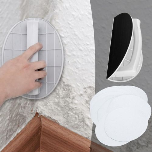 Detail Sander - Putty Sanding Tool , Arc-Shaped Sander Tool , Handheld Portable Gadget With Non-Slip Grip For Paint Metal Art Crafting Home Furniture Wall, Polishing Wall, Corner Grinding