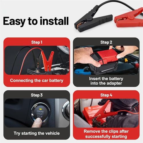 Portable Battery Jumper Starter  for minicar, Golf carts, Outdoor Activities