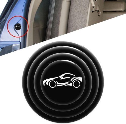 12 Pieces Car Door Shock Absorber, Car Silicone Shock Absorber Gasket, Car Door Anti Shock Silicone Pad, Adhesive Car Door Protection Sticker, Automobile Door Parts