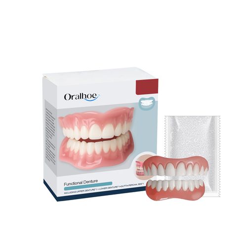 Full Denture Set For Men And Women Upper And Lower Denture False Teeth Personal