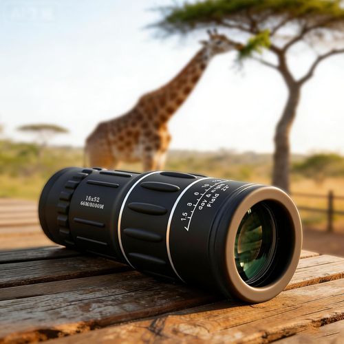 16x52 High-Power Monocular Telescope for Adults—Compact Prism Monocular with HD Lens for Birdwatching, Hiking, Travel, and Outdoor Activities