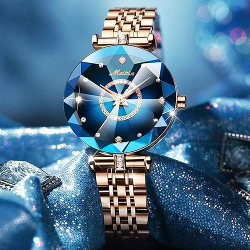 Women's Watches Waterproof Quartz Analogue Watches with Rose Gold Stainless Steel Bracelet Fashion Watch for Ladies Girls
