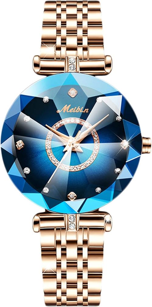 Women's Watches Waterproof Quartz Analogue Watches with Rose Gold Stainless Steel Bracelet Fashion Watch for Ladies Girls