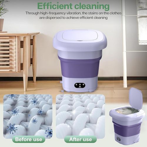 Compact Washer ,9L Mini Washer , Personal Compact Washer Ultrasonic Turbo Washer with Travel Dehydration Function