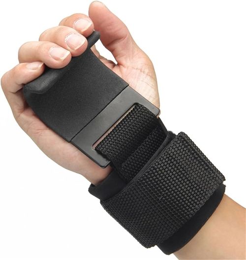 Weight Lifting Hooks Weight Lifting Hooks Hand-Bar Wrist Straps Gym Fitness Hook Weight Strap Pull-Ups Power Lifting Gloves for Weight Training for Men and Women
