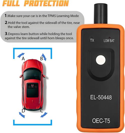 Relearn Tool  for GM Tire Pressure Sensor, Orange ,TPMS relearn tool, Tire pressure reset, GM vehicle programming, Auto diagnostic accessory
