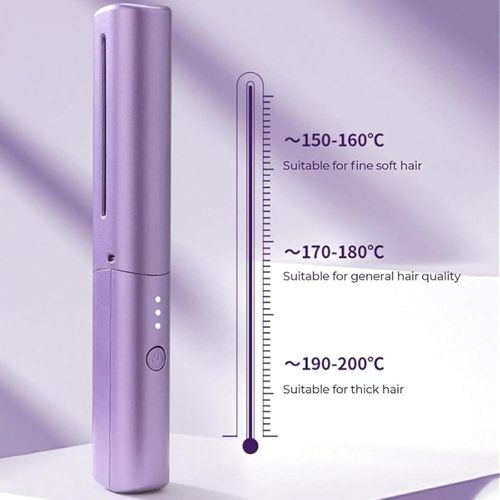 Latest Hairdressing Comb, Ceramic Hairdressing Comb, USB Rechargeable Portable Hair Straightener Mini Cordless Flat Iron, Hair Straightener Combs for All Hair
