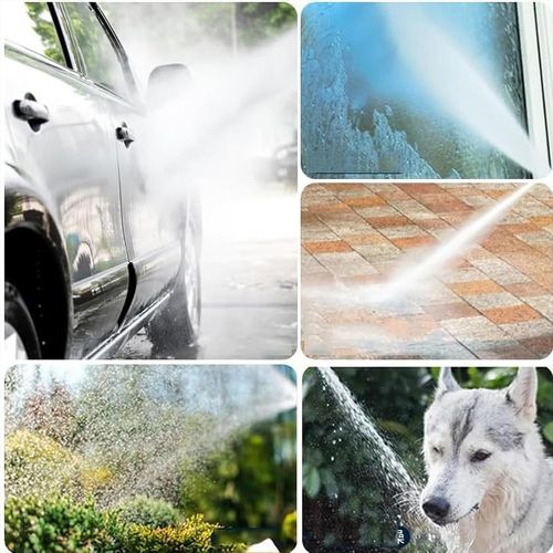 Power Washer Sprayer, 6 in 1 Portable Cordless Pressure Washer with Nozzles for Car Washing