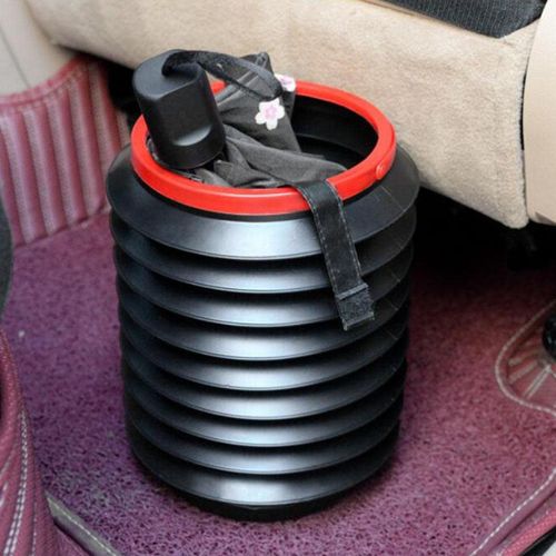 Folding Car Trash Bin Garbage Can Portable Water Storage Wash Telescopic Bucket