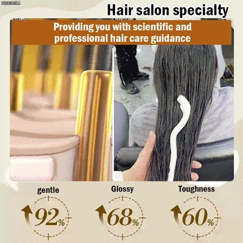 Fleessential Hair Protein Cream, Amino Acid Essence Luxury Nourishing Hair Protein Cream, Collagen Hair Mask, 500ml Repairing Essence Hair Mask, Hair Repair Cream for Dry Damaged Hair (1PC)