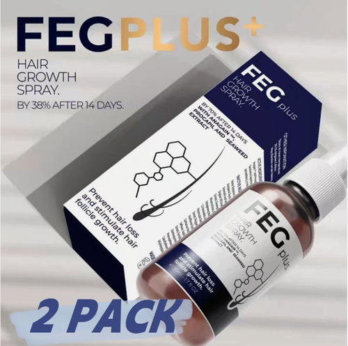 2 pieces of FEG Plus Organic Anti-Hair Loss Treatment Oil Spray for Thick Long Hair
