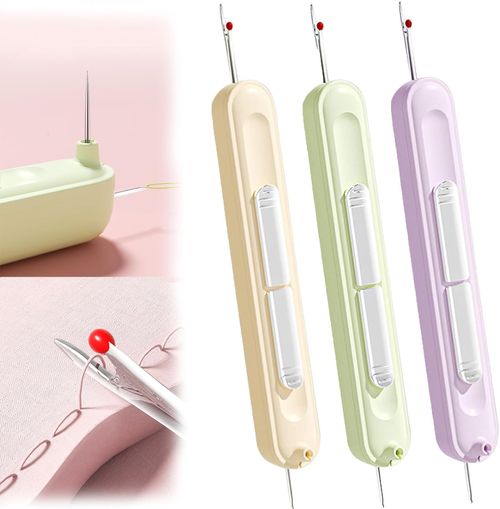 2  pieces of  Chicliify Needle Threader, Chicliify 2-in-1 Needle Threader and Seam Ripper Tool, Insert Needle Threader, Needle Threader and Seam Ripper