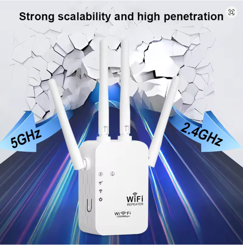 1200Mbps Wireless WiFi Repeater WIFI Extender WiFi Network Amplifier Long Range Signal For Small Office