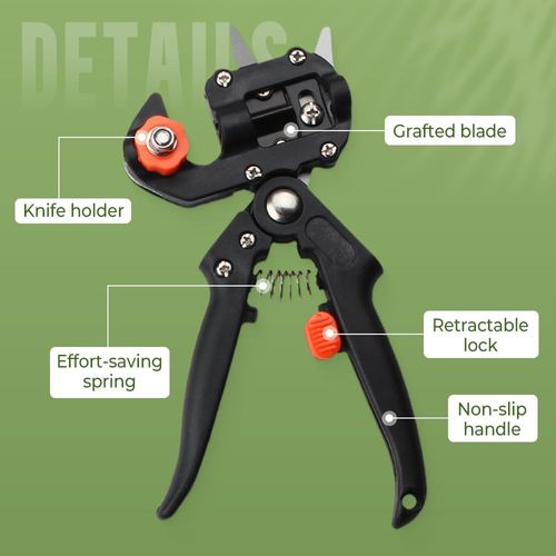 Garden Grafting Tool Kit  Plant Grafting Cutting Tool with Pruning Shears, Grafting Knife , Heavy Duty for Fruit Trees, Vines, and Branches
