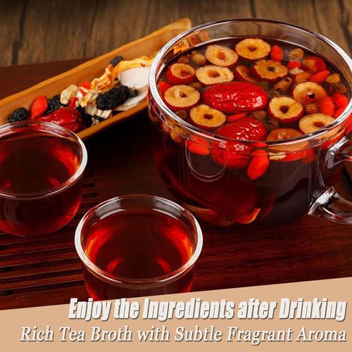 Ginseng Mulberry Gouqi Tea, Ginseng & Mulberry Herbal Tea, KidneyTea Formula Treasure Longan Red Date Wolfberry Teabags for Men & Women(1)