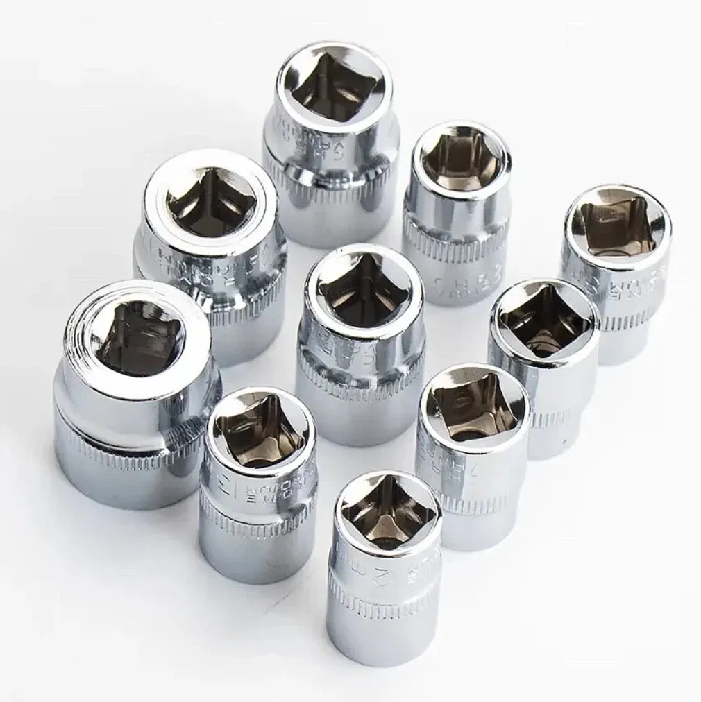 12pcs  Socket Wrench Set, Heavy-Duty Drive Socket Set ,Quick Released Ratchet Handle and Extension Bar