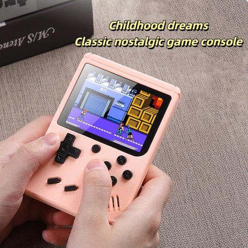 Macaron Handheld Game Consoles,Nostalgic Toys, Retro Mini Handhelds,500 Games for Students