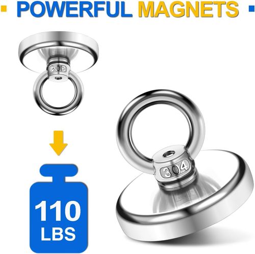 Magnetic Hooks with Countersunk Hole Eyebolt