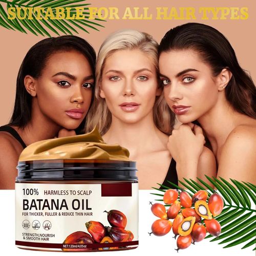 Batana Oil for Hair Growth — Honduran Batana Oil — 100% Pure, Raw, Organic Batana Paste Hair Mask — Miraculous Remedy for Hair Loss — Repairs Damaged Hair — Leaves Hair Softer