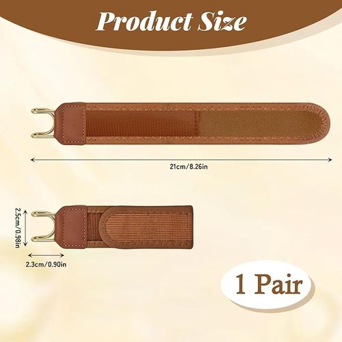 Pack of 2 Adjustable Invisible Elastic Belt with Metal Hook