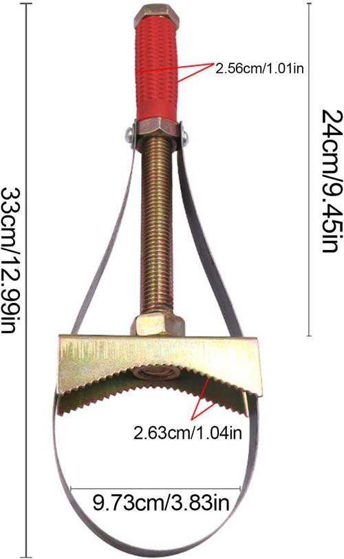 Oil Filter Removal Tool , Repair Equipment for Motorcycle ,Car Auto Oil Filter Removal Tool Adjustable Strap Wrench Repair Accessories