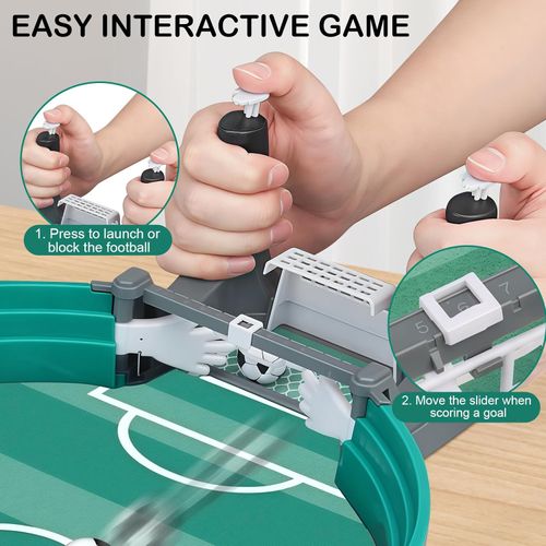 Kids Interactive Table Football, Mini Table Football Table with 6 Balls, Kids Gift for Boys and Girls, Table Football Table for Family Party, Birthday, Desktop