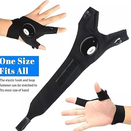 LED Flashlight Gloves – Hands-Free Light Gloves for Fishing, Camping, and Repairs