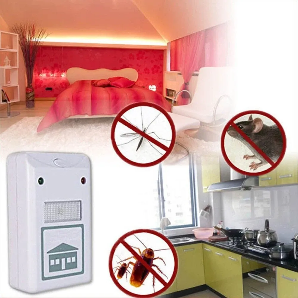 Electronic Ultrasonic Pest Control Repelling Aid Tool Repeller Spiders Rats Mice