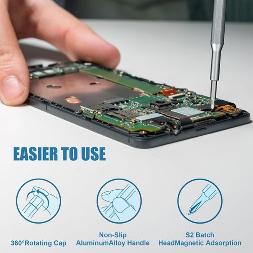 24-in-1 Professional Precision Magnetic Screwdriver Set, Small Screw Driver Set Kit for Fixing Electronics, Mini Tool Kits for Computer Repair, Phone, Watch, Laptop, PCs, Eyeglass- Alloy Tool Steel