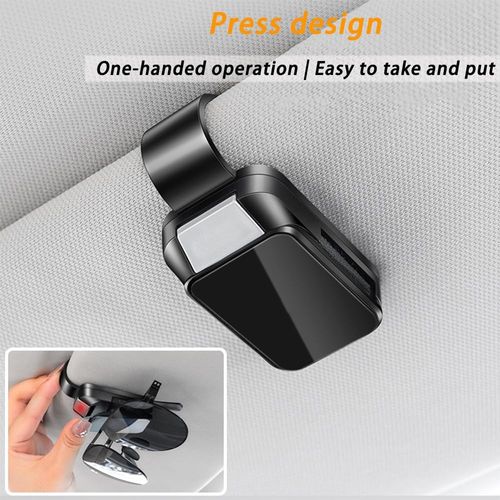 Sunglasses Holder for Car,Multifunctional Car Glasses Holder Fashion Car Accessories Interior, Black