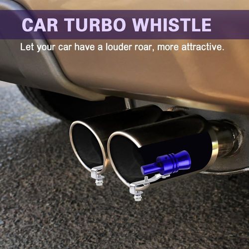 Car Turbo Whistle, Automotive Replacement Exhaust Mufflers, L Turbo Sound Exhaust Muffler Pipe Whistle Auto Roar Maker, Car Accessories Car Tail Whistle for Most Cars Displacement of 2.0-2.4
