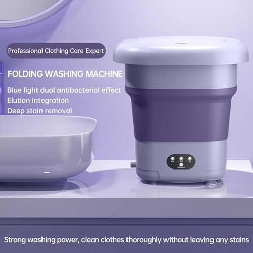 Compact Washer ,9L Mini Washer , Personal Compact Washer Ultrasonic Turbo Washer with Travel Dehydration Function