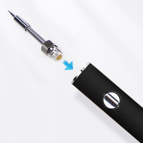Cordless Soldering Iron - 650mAh USB Rechargeable Pen,Adjustable Temperature Ceramic Heater with LED Display - Portable Soldering Kit for Electronics Repair