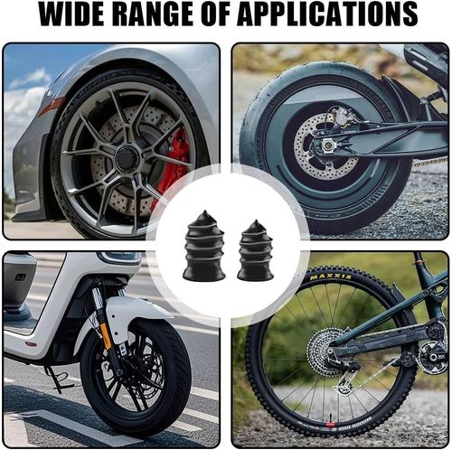 60Pcs Heavy-Duty Tyre Repair Rubber Nails with Screwdriver,Car Tyre Repair Kit,Puncture Repair Kit for Car, Motorcycle,Bike,Emergency Tire Plug Kit  (30S+30L）