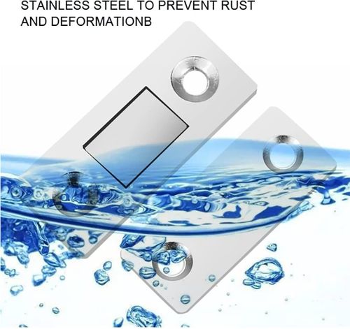 Cabinet Magnetic Catch-Ultra Thin Cabinet Door Magnetic Catch for Drawer Magnets Adhesive Cabinet Latch Magnetic Closures for Kitchen Closet Door Closing Magnetic (Silver, Small-10 Pack)