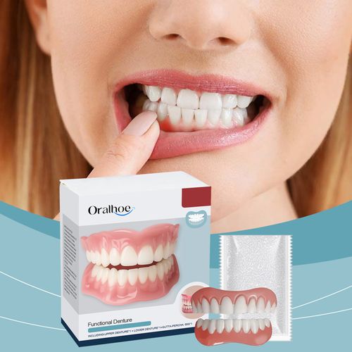 Full Denture Set For Men And Women Upper And Lower Denture False Teeth Personal