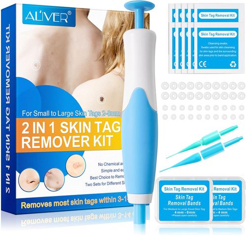 Skin Tag Remover, Auto Skin Tag Remover Kit, 2-in-1 Fast Skin Tag Removal Kit