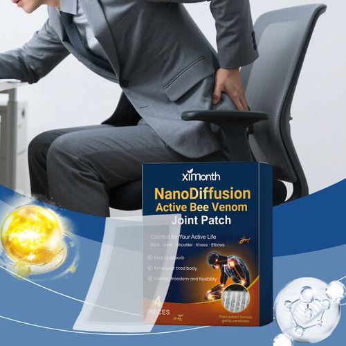 2 boxes of pain relief patches, bee venom joint pain relief patches, elastic back pain gel patches (4 pieces per box)