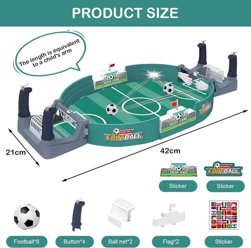 Kids Interactive Table Football, Mini Table Football Table with 6 Balls, Kids Gift for Boys and Girls, Table Football Table for Family Party, Birthday, Desktop