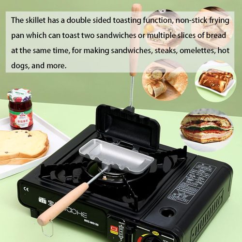 Sandwich Frying Pan, Aluminum Baking Disk Flip Frying Pan Suitable For Grilled Cheese, Pancakes, Omelettes, Hot Dogs, Bread And Toast