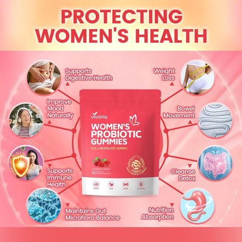 Vaginal Probiotics for Women, Feminine Balance pH Gummies for Healthy Odor, Yeast Balance and  Flora and Vitamin C for Immune Support ,60 Cranberry Gummies