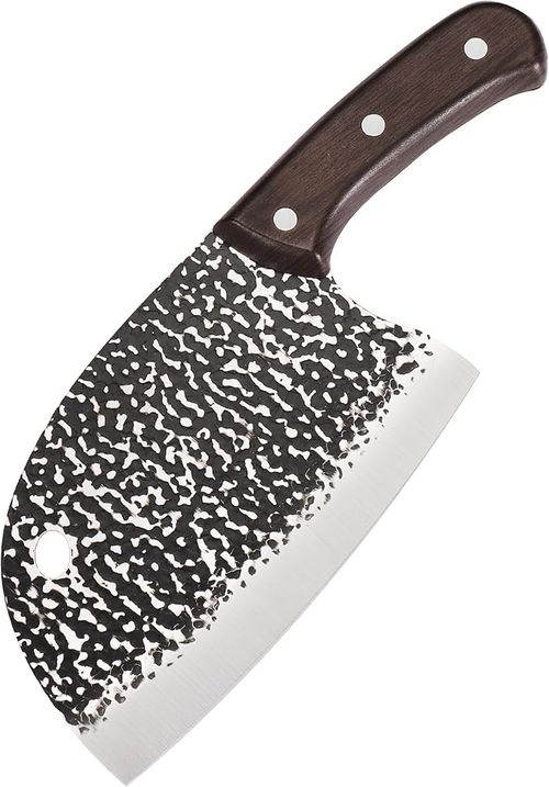 Meat Cleaver Knife 6.2 inches, Ultra Sharp Lightweight Vegetable Kitchen Knife, Full-tang Chopping Knife Serbian Chefs Knife, Stainless Steel Blade Thickness 3 mm, Fish Shape Series