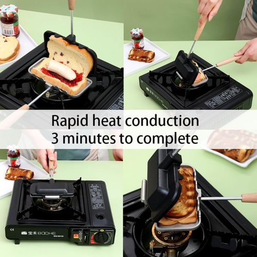 Sandwich Frying Pan, Aluminum Baking Disk Flip Frying Pan Suitable For Grilled Cheese, Pancakes, Omelettes, Hot Dogs, Bread And Toast