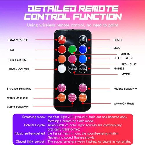 Auto Pearl 4Pcs USB LED Car Seat Bottom Atmosphere Starlight RGB Strip Light